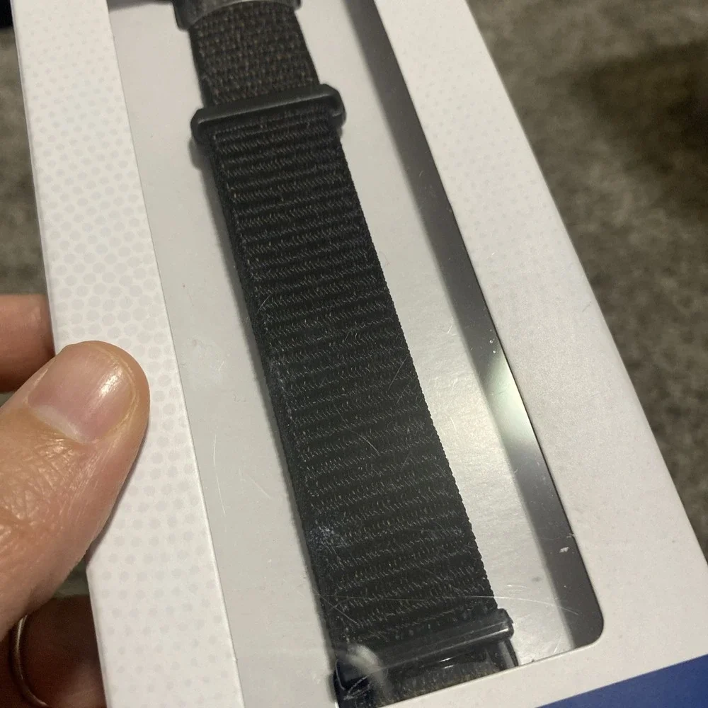 Insignia Active‎ Nylon Band for Apple Watch 42/44/45/49mm - Black/Blue